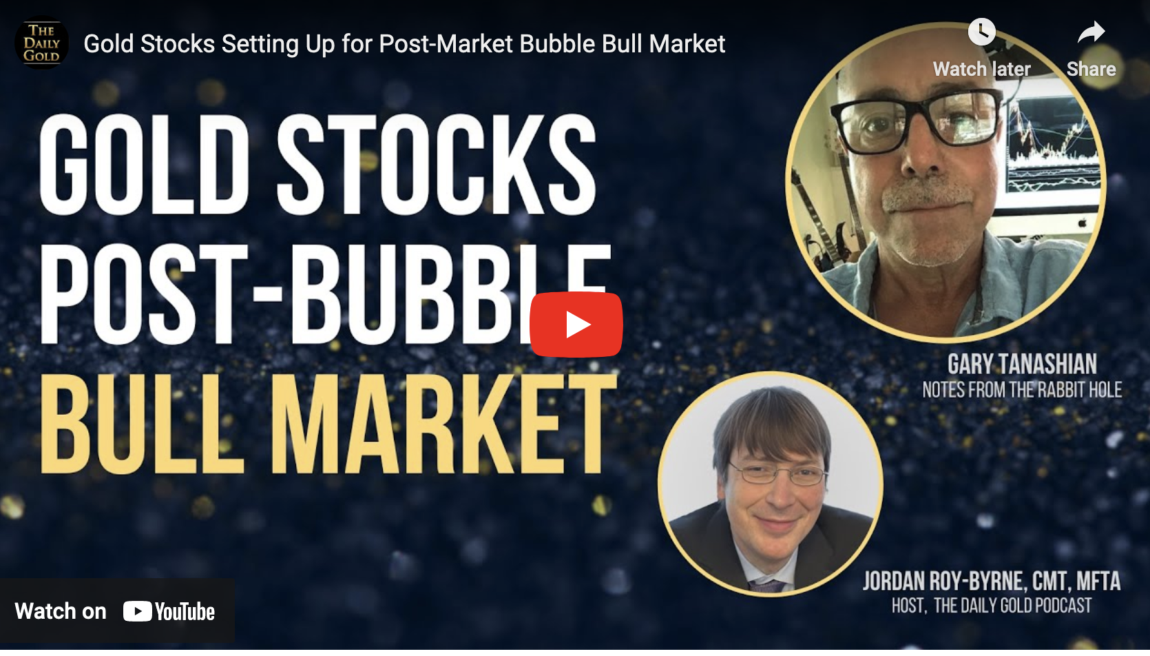 Read more about the article Thank You Jordan For Letting Me Go On (and on) About the Stock Market, Indicators, Gold & Miners