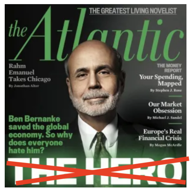 Ben Bernanke, hero